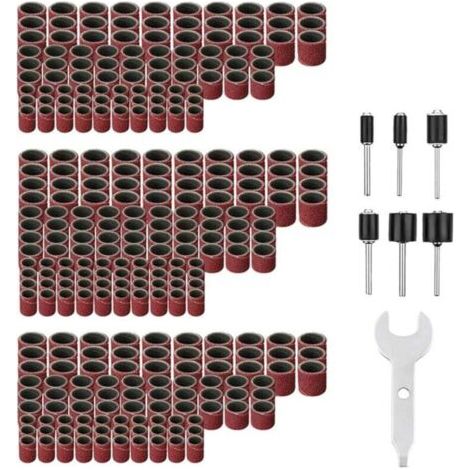 307-teiliges Rollladen-set, Körnung 80, Körnung 120, 240, Rollladenmanschette Zum Bügeln Von Nägeln, Zubehör Für Rotierende Werkzeuge