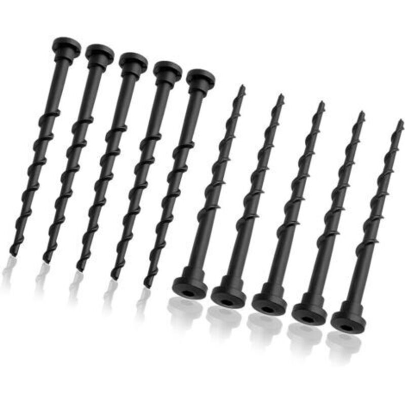 Schraube Für Rasenmäher-ladestation, Zubehör Kompatibel Mit Husqvarna Automower 105 305 308, Länge 13,7 Cm, Gartengeräte (10 Stück, Schwarz)
