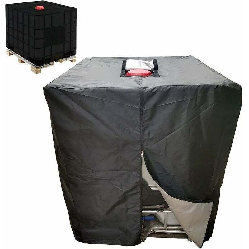 Bâche Réservoir D'Eau Ibc 1000 L Couverture Container Citerne Eau Pluie Mit Fermeture Éclair Coupe-vent Anti-uv Résistant À La Déchirure T-audace