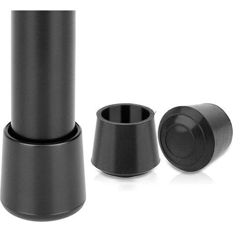 4 X 16 Gummispitzen – Geeignet Für Tischbeine, Stühle, Möbel – In Verschiedenen Farben Und Größen Erhältlich (16 Mm, Schwarz)