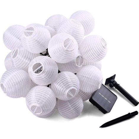 Solar-lichterkette Für Den Außenbereich, 6 M, 30 Leds, Wasserdicht, 2 Modi, Solar-lichterkette Für Garten, Bäume, Terrasse, Hochzeit, Party, Festival