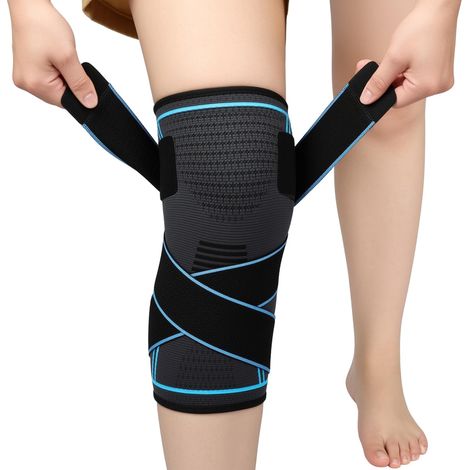 Genouillère De Sport Ligamentaire, Elastique Ajustable, Kompression Für Sport, Douleurs Genou, Course, M.