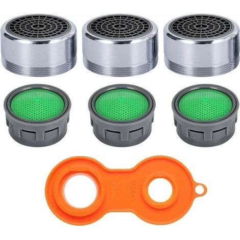 M24 Wasserhahnbelüfter, 6er-pack Wassersparender Wasserhahnbelüfter Mit Abs-filter, Wasserhahnfilter Für Badezimmer Und Küchenspüle