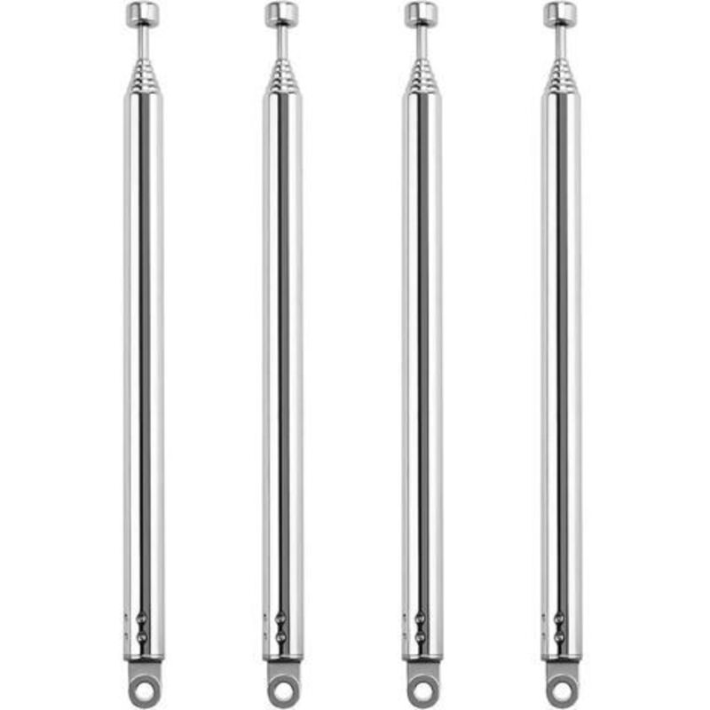 4 Stück 55 Cm 7 Abschnitte Teleskopantenne, Tragbare Fm-teleskopantenne, Tragbare Teleskop-fm-radioantennen, Für Tv Dab Am/fm-stereoempfang