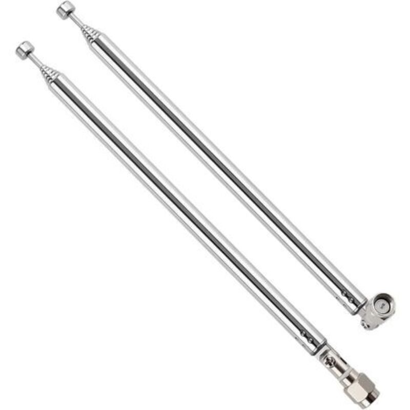2 Stück 75 Cm 7 Abschnitte Teleskopantenne, Tragbare Fm-teleskopantenne, Tragbare Teleskop-fm-radioantennen, Mit Sma-stecker, Für Tv Dab Am/fm-stereoempfang