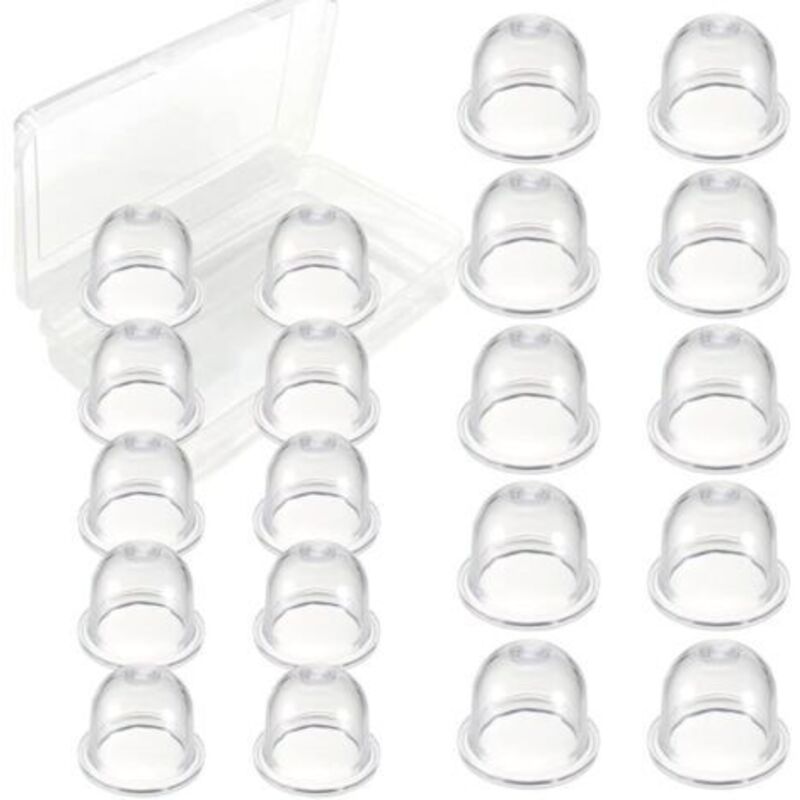 Benzin-grundierungsbirne 19 Mm Und 22 Mm, Universell Für Kettensägen, Rasentrimmer, Gebläse, Freischneider, Rasenmäher (transparent, 20 Stück)