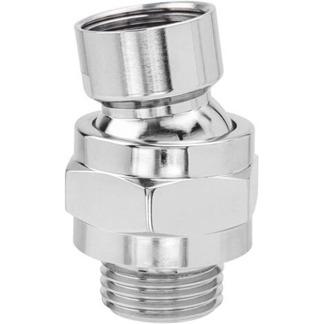 Verstellbarer Schwenkadapter Für Die Dusche, Duschkopf-kugelgelenk, Verstellbares Messing-schwenkkugelgelenk, Universal G1/2 Chrom, Zum Verbinden Von Duschköpfen Und Wasserleitungen