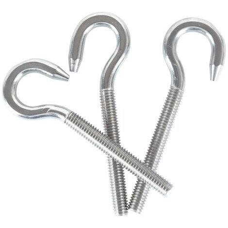 M10 304 Edelstahl Rundkopfschraube Rundkopfschraube Haken 3st