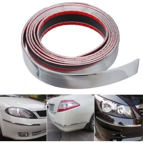 2,5 M X 30 Mm Chromstreifen-klebeband Für Autoaufkleber