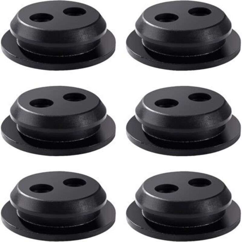 6 Stück Kraftstofftank-gummitüllen, Gummibuchsen-tankdichtung 2 Löcher, Für Freischneider, Rasentrimmer, Gebläse