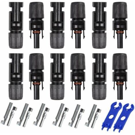 Wasserdichte Mc4-stecker/buchse-doppelring-solarpanel-kabelanschlüsse – Modou