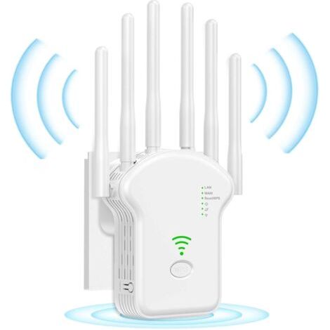 Wlan-signalverstärker Mit 6 Antennen, Wlan-verstärker, Abdeckung Bis Zu 1500 Quadratmeter