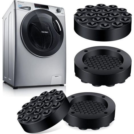 Universelle Anti-vibrations-waschmaschinenmatte, 4 Stück, Silikon-pad, Anti-vibrations-waschmaschinenmatte Für Waschmaschinen, Trockner, Kühlschränke, Tische