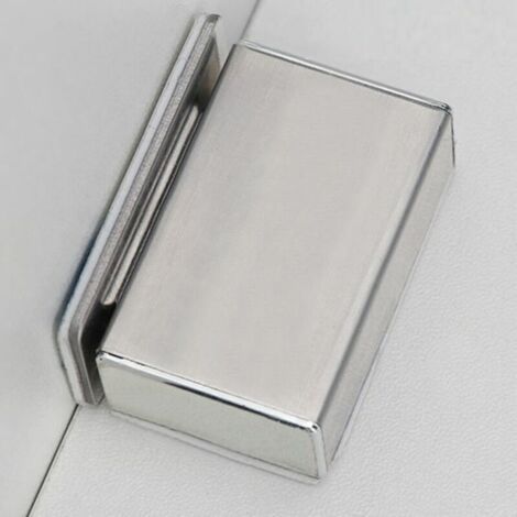 Selbstklebender Schranktürmagnet, Set Mit 4 Magnetischen Türriegeln, Aktualisiert, Schraubenlos, Ohne Bohren, Für Küchenschränke, Starker Magnetverschluss Für Schublade, Kleiderschrank, Möbel, Silber