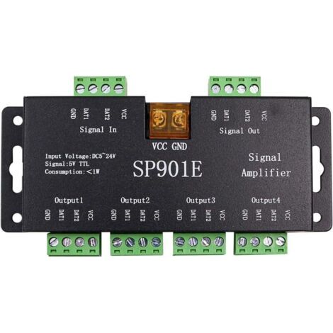 Sp901e Led Pixel Ws2812b Ws2811 Spi-signalverstärker Für Ws2813 Sk6812 Ws2815 Ws2801 Sk9822