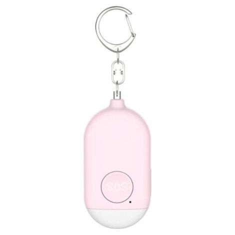 (weiß) 130 Db Persönlicher Anti-überfall-alarm Mit Schlüsselanhänger, Wiederaufladbarer Taschenalarm Mit Led-taschenlampe, Für Frauen, Kinder, Ältere Menschen
