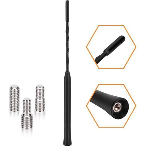 23 Cm Auto-fm-dab-antenne, Autoantenne, Autoradio-antenne, Dachantenne Für Optimalen Am/fm-empfang Mit Super Kompatibilität M4, M5, M6