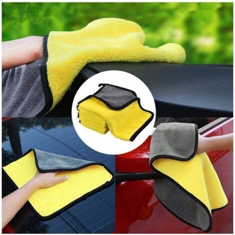 5er-pack Super Saugfähige Mikrofaser-auto-reinigungstücher, Extra Dicke Mikrofaser-poliertücher, Super Saugfähige Reinigungs- Und Poliertücher, Reinigungstücher