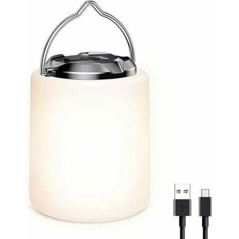 Portable & Étanche Lampe Tente, Lampe Camping Led Wiederaufladbare-lumière Blanche Chaude 3000k