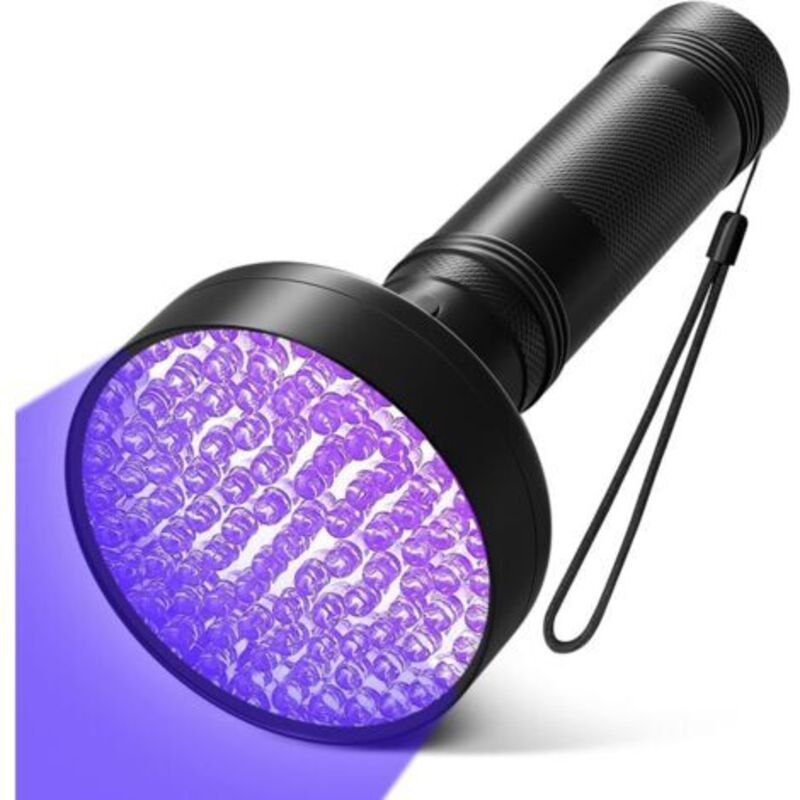 Uv-taschenlampe Mit 100 Leds – Detektoren Für Fluoreszierende Lichter, Urin Von Tieren, Tapisserien, Beleuchtete Lichter