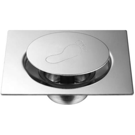 15 Cm Quadratischer Bodenablauf, Edelstahl, Geruchshemmend, Für Badezimmer, Tür, Duschablauf, Abfluss, Displayschutzfolie, Großes Kaliber