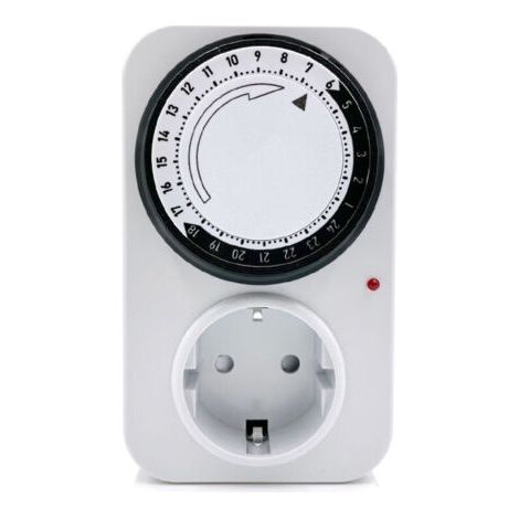4000 W Mechanischer Tagesprogrammierer Mit Weißer Led 120 X 85 X 72 Mm, 16 A