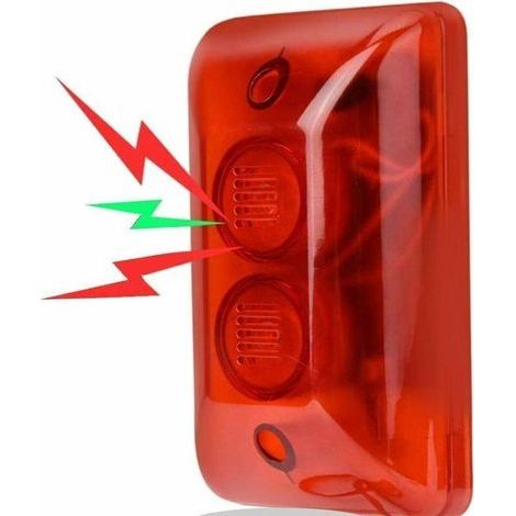 12v Verdrahtetes Blitzalarm-sirenengeräusch, Sirenenlicht, Blinkendes Notfallwarn-alarmlicht, Sicherheitsalarmsystem