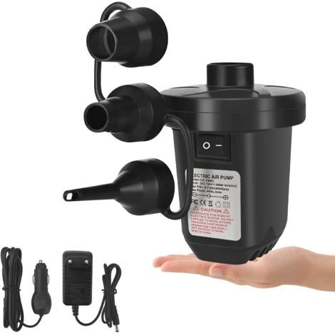Elektrische Luftpumpe, 110–240 V, Leistungsstarke Elektrische Luftpumpe Für Aufblasbare Matratze, Schwimmbad, Strandspielzeug Mit 3 Größendüsen