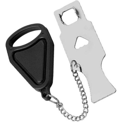 Tragbares Türschloss, Reiseschloss, Schulschloss, Auch Für Die Sicherheit Zu Hause (schwarz×1)