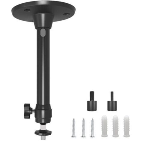 Deckenhalterung Für Projektor, 3 Kg Tragkraft – 17 Cm 360°-drehung – Universal-mini-decken-/wandprojektorhalterung Aus Aluminium, Schwarz
