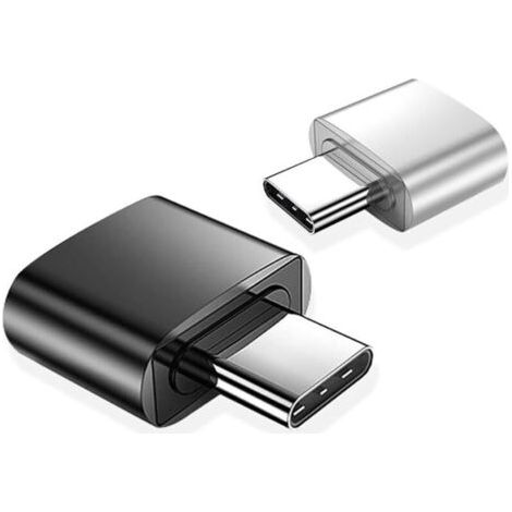 Usb-c-auf-usb-a-adapter – 2er-pack – Kompatibles Macbook, Samsung Galaxy, Google Pixel – Schnelle Datenübertragung – Gehäuse Aus Aluminiumlegierung