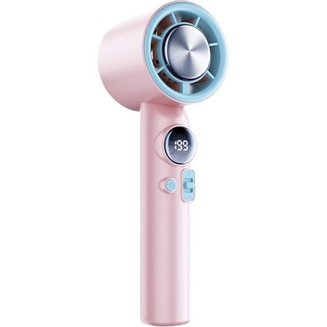 Tragbarer Mini-turboventilator – Kompakt Und Leistungsstark, Wiederaufladbarer Ventilator Mit Batteriebetrieb, Ideal Für Reisen, Am Strand, Im Büro Und Im Haus (rose)