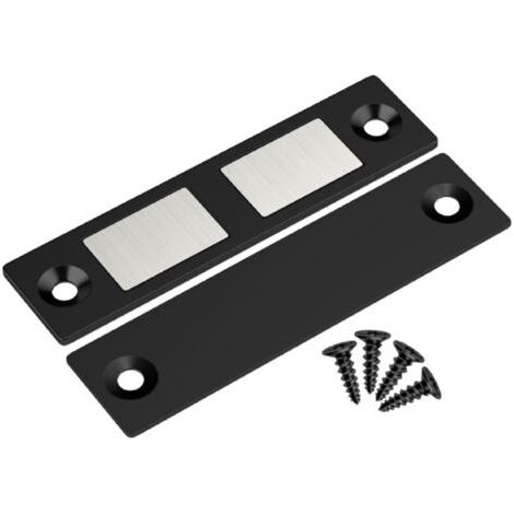 Magnetisches Schranktürschloss – Schwarz – Langlebiges Metallmaterial – Geeignet Für Türen Und Schränke