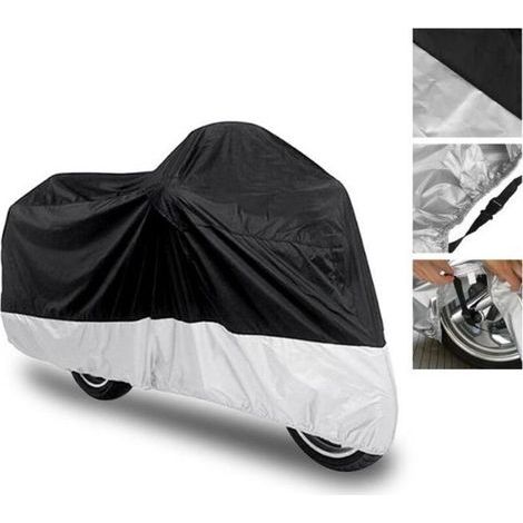 Housse-bache Moto-scooter Etanche 22095110cm Taille L Noir