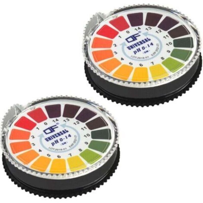 Zvd-universal Ph-testpapier, Ph-teststreifen, Rolle Mit Ph-teststreifen, Ph-messung Im Gesamten Bereich 0–14, 5 M/rolle (2 Stück)