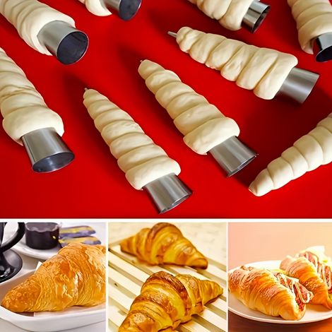 Lot Von 20 Moules Coniques Aus Rostfreiem Edelstahl – Moules De Cuisson Pour Cornets À La Crème, Pâte Feuilletée Et Cornets À Gaufre