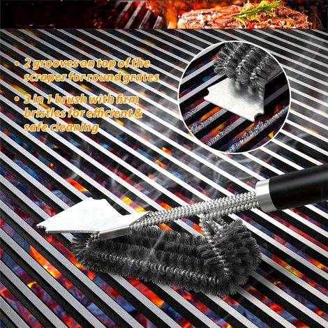 Grill-brille – Ausgestattet Mit Einer Grill-brille Mit Dreifachem Griff Und Dreifacher Couch Sowie Einem Grillrost Aus Rostfreiem Stahl.