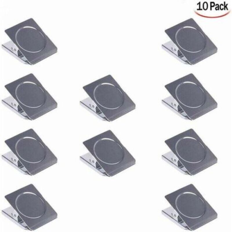 10 Stück Pince Aimantée, Clips Pince En Aimant Métal Pinces Aimant Frigo Clips Magnétiques Pince Aimant Pinces À Dessin Für Tableau White, Kühlschrank, Büro