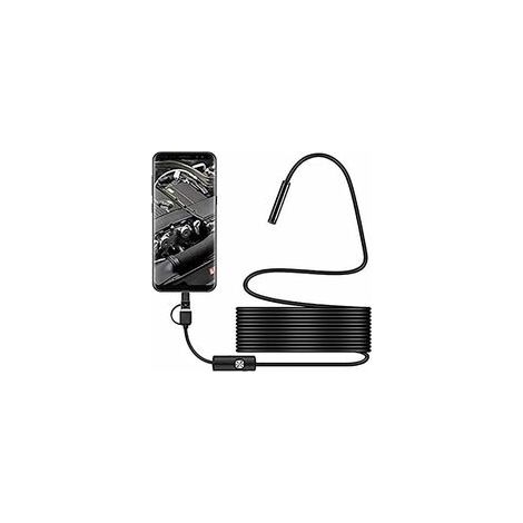 Usb-schlangeninspektionskamera, Ip67 Wasserdichtes Usb-c-endoskop 2 Mp, Typ-c-kamera Mit 6 Einstellbaren Leds Für Android Und Pc