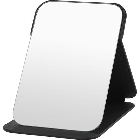 Miroir De Maquillage, Tragbarer Tisch Miroir Pliable Super Hd Multi Angle Pliant Und Pu-leder, Einfach Zu Transportieren, 16,5 X 11 Cm