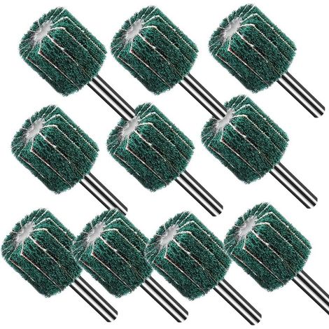 Lamellen Aus Nylongewebe – Durchmesser: 1 Beutel (25 Mm) Imprägniertes Schleifpapier Zum Polieren, Polieren Und Bearbeiten Von Metall (vert – 10er-lot)