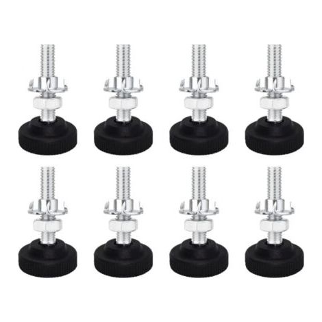 Set Mit 8 M8 X 50 Mm Einstellschrauben, Möbelfüße Aus Metall, Verstellbar Für Tische Und Stühle