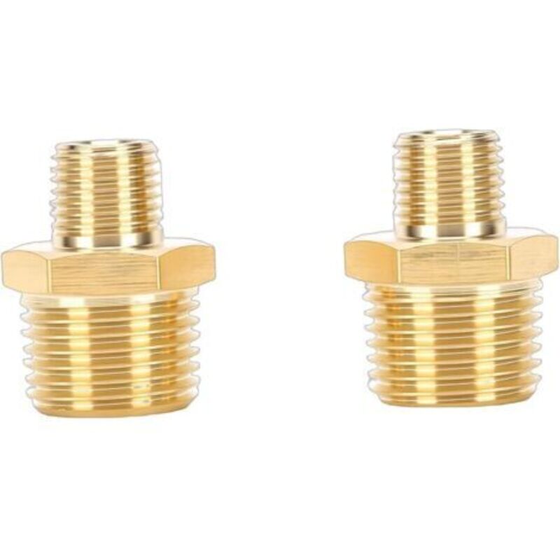 Npt-stecker, Messing-adapter, 1/2 Bis 1/4 Zoll Außengewinde-rohrverschraubung Für Luft- Und Wasseranwendungen