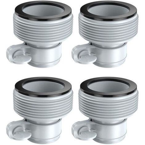 4er-pack Schwimmbadschlauchadapter, Filterpumpen-ersatzanschluss Für 1,5/1,25-zoll-gewindeanschlusspumpe