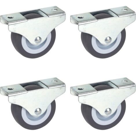 Roulette-befestigungen Für Möbel, 4 Teile, 50 Mm X 19 Mm, Tpe, Gerichtete Fixierung, Belastung 165 Kg, Keine Spurfreiheit