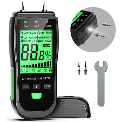 Feuchtigkeitsdetektor, Holzhygrometer, Digitales Wandhygrometer