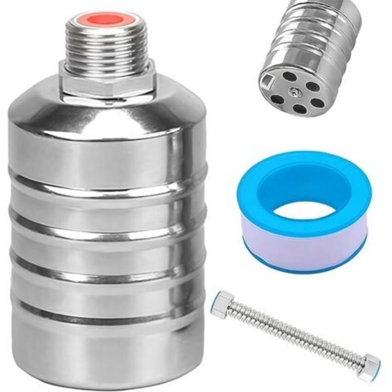 1/2-zoll-flottenautomatik-wasserhahn, Vollautomatischer Wassertank Aus Rostfreiem Edelstahl, Wassertank Mit 30 Cm Langem Schlauch Für Wasserreservoirs, Wasserbecken, Wassertanks