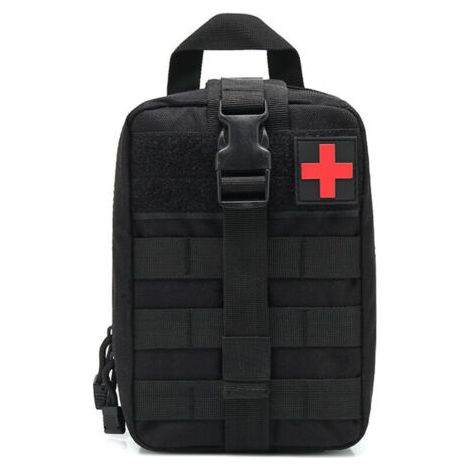 Wasserdichtes Taktisches Medizinisches Erste-hilfe-set – Ifak-beuteltasche 25 X 15 X 11 Cm – Robuste Riemen Und Elastische Taschen