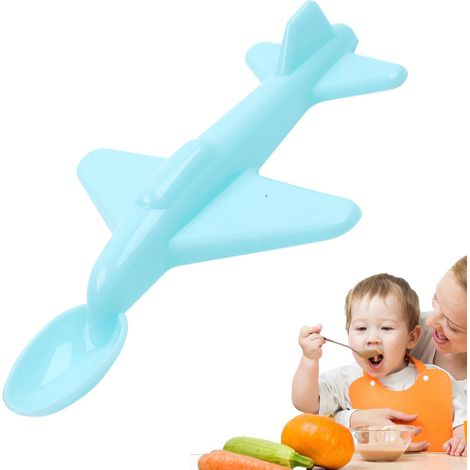Lustiger Kinderlöffel, Kinder-cartoon-löffel, Flugzeug-förmiger Kinderlöffel. Cartoon-löffel In Flugzeugform Für Kinder, Für Den Heimgebrauch