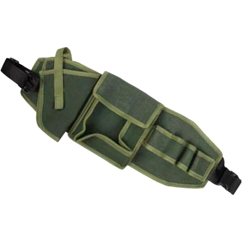 Generic Werkzeuggürtel Mit Bohrmaschinenhalter, Werkzeug-organizer, Verstellbarer Gürtel, Tragbar, Bau-werkzeugtasche, Grünes Segeltuch